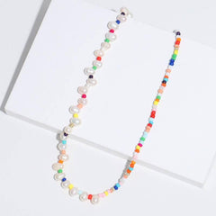 Bohemian Beaded Candy-colored Necklace - Passion Pulse Adult