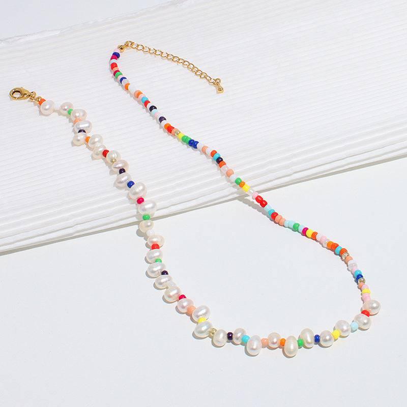 Bohemian Beaded Candy-colored Necklace - Passion Pulse Adult