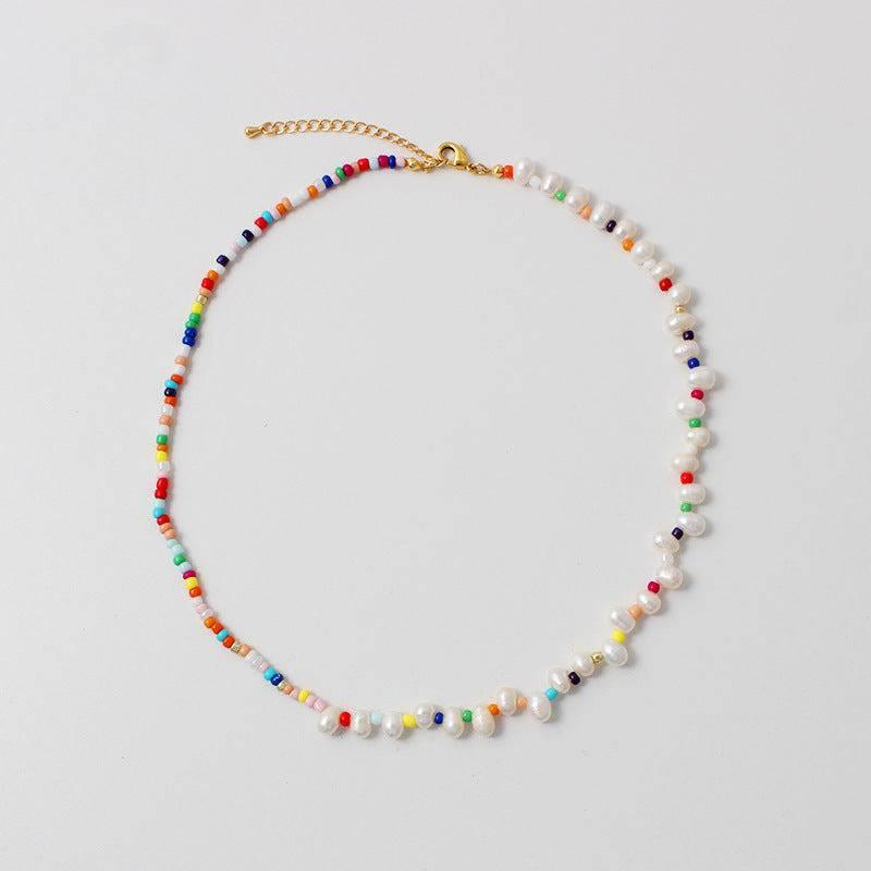 Bohemian Beaded Candy-colored Necklace - Passion Pulse Adult