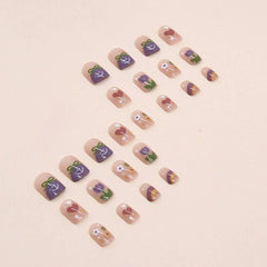 Cute Childlike Floral Nail Art - Passion Pulse Adult