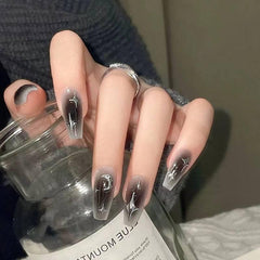 Dark Grunge E-girl Style Blush Nails - Passion Pulse Adult