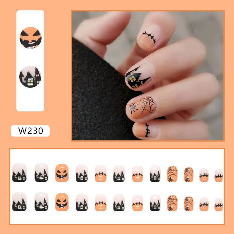 Halloween Themed Nail Art Stickers - Variety Pack of 24 Unique Designs Wearing Nail - Passion Pulse Adult