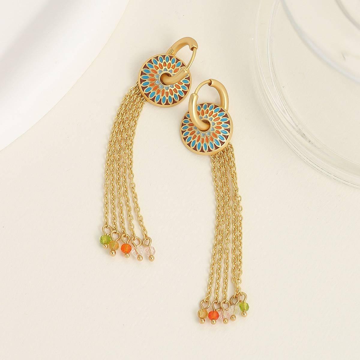 Long Fringe Earrings - Passion Pulse Adult