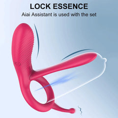 Long Tongue Cock Sleeve Ring Vibrator – 10 Frequencies - Passion Pulse Adult