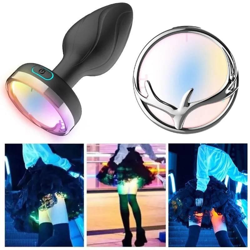 LumiVibe - Vibrating Light-Up Remote Control Plug - Passion Pulse Adult