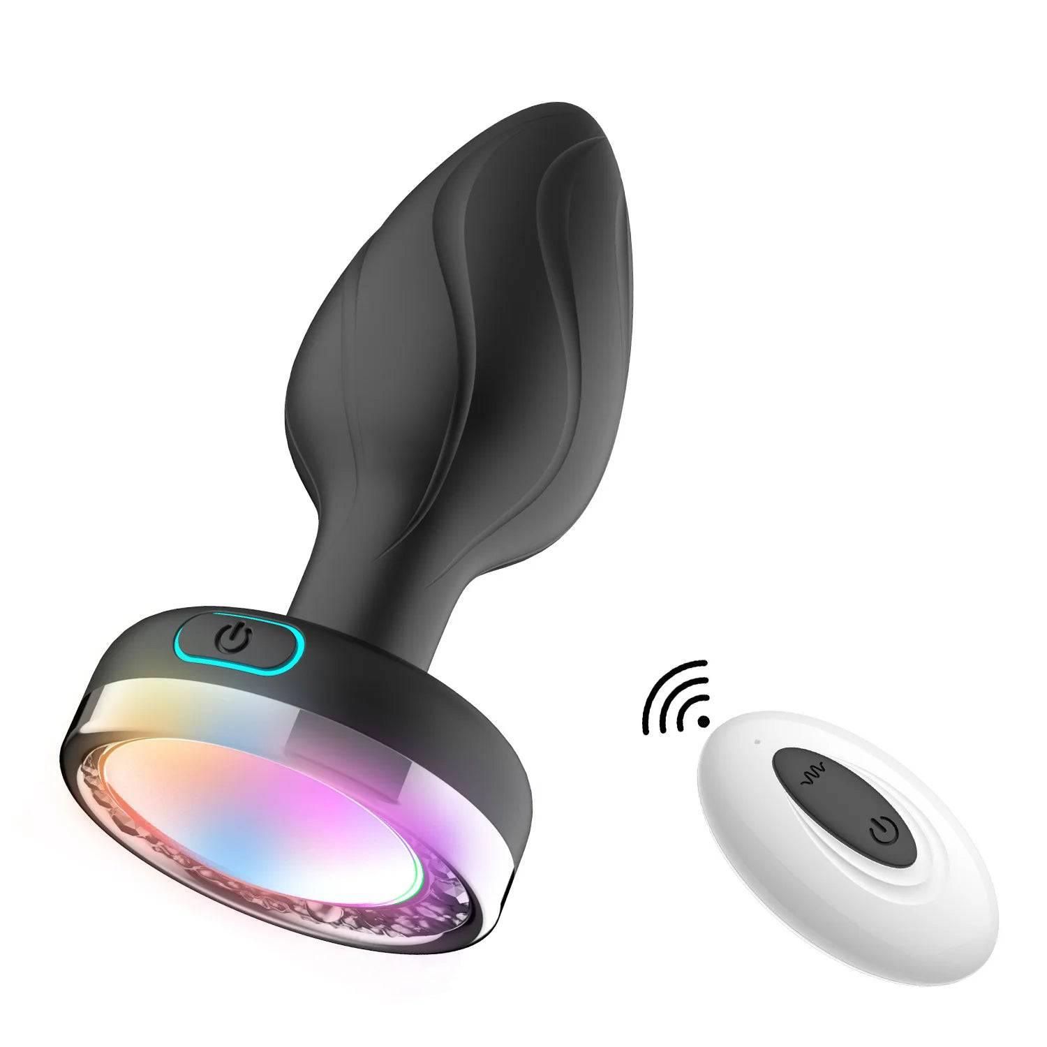 LumiVibe - Vibrating Light-Up Remote Control Plug - Passion Pulse Adult