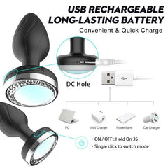 LumiVibe - Vibrating Light-Up Remote Control Plug - Passion Pulse Adult