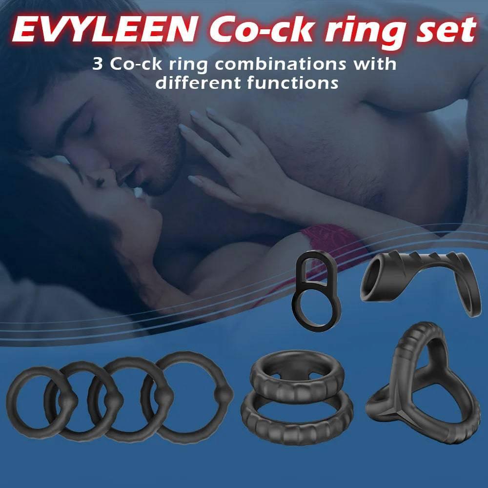 Newest Reusable Silicone Penis Ring | Semen Cock Ring for Penis Enlargement & Delayed Ejaculation | Sex Toys for Men - Passion Pulse Adult