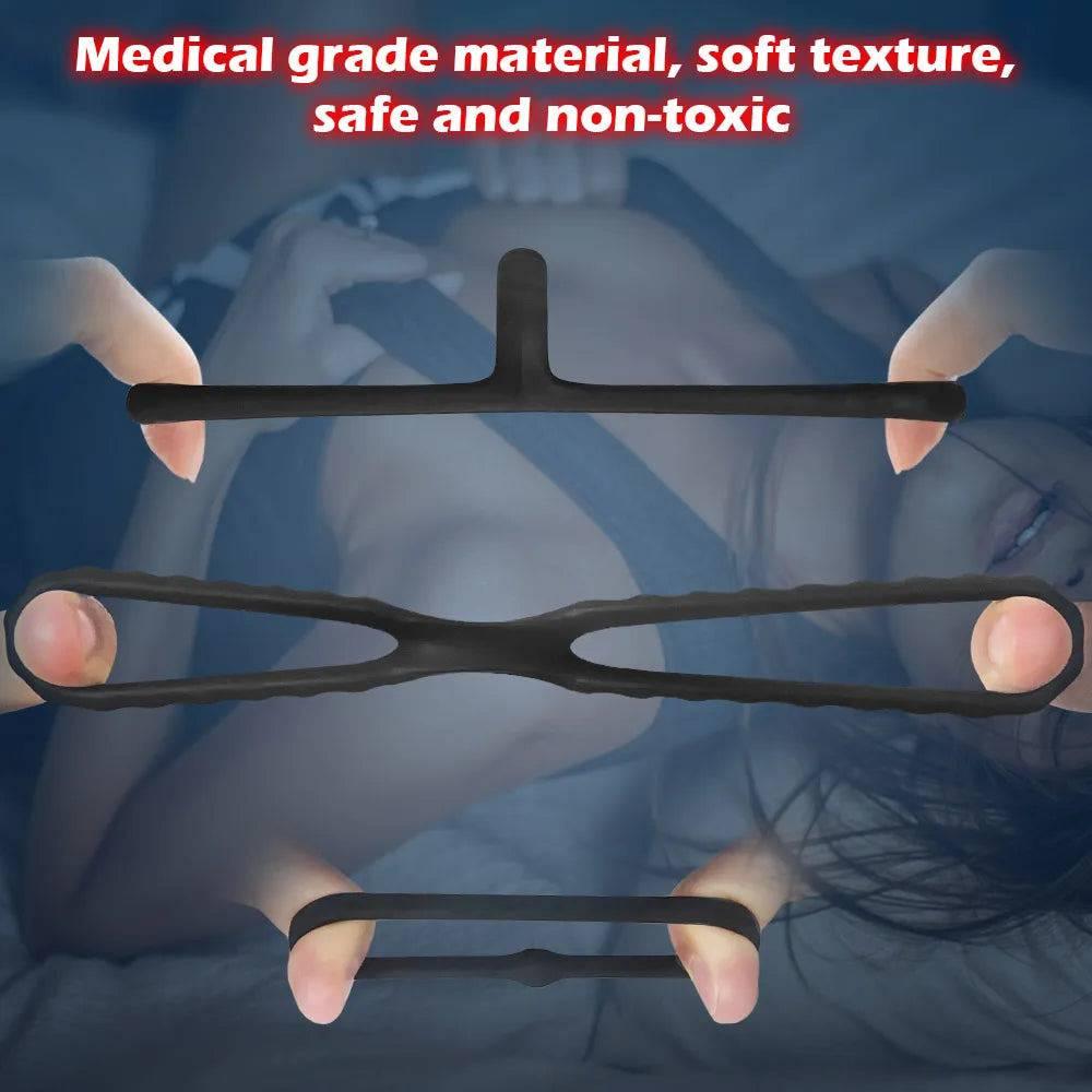 Newest Reusable Silicone Penis Ring | Semen Cock Ring for Penis Enlargement & Delayed Ejaculation | Sex Toys for Men - Passion Pulse Adult