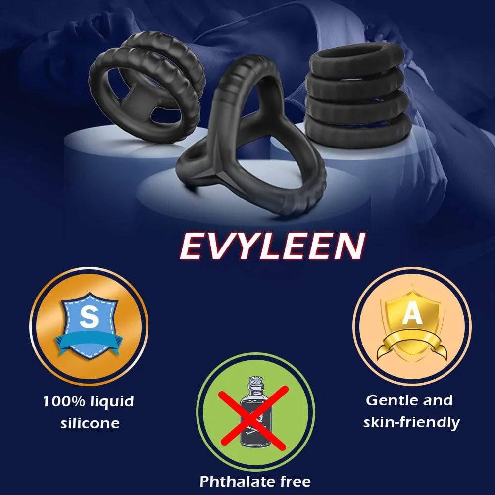 Newest Reusable Silicone Penis Ring | Semen Cock Ring for Penis Enlargement & Delayed Ejaculation | Sex Toys for Men - Passion Pulse Adult