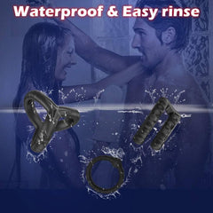 Newest Reusable Silicone Penis Ring | Semen Cock Ring for Penis Enlargement & Delayed Ejaculation | Sex Toys for Men - Passion Pulse Adult