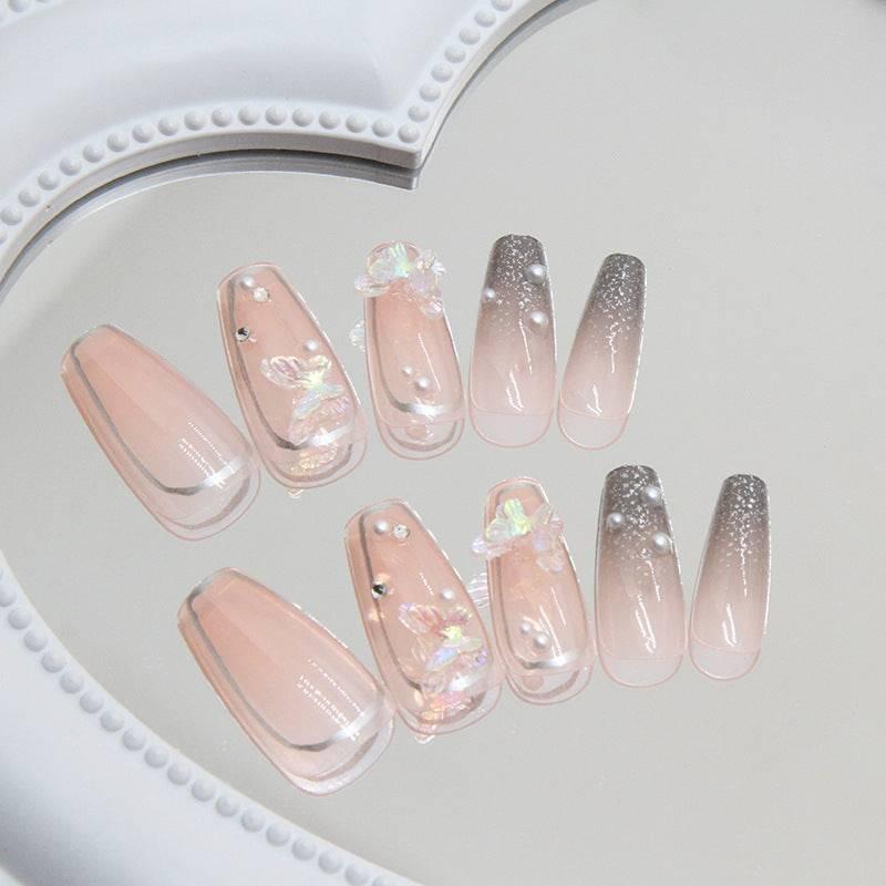 Pearl Butterfly Wearable Nails - Passion Pulse Adult
