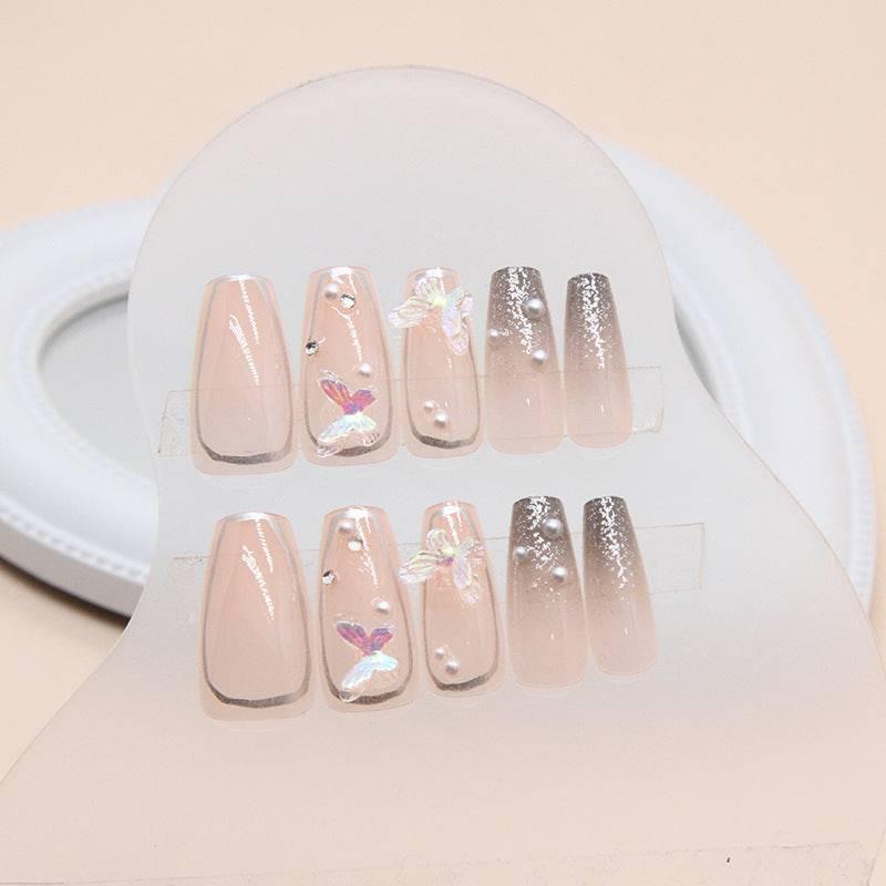 Pearl Butterfly Wearable Nails - Passion Pulse Adult