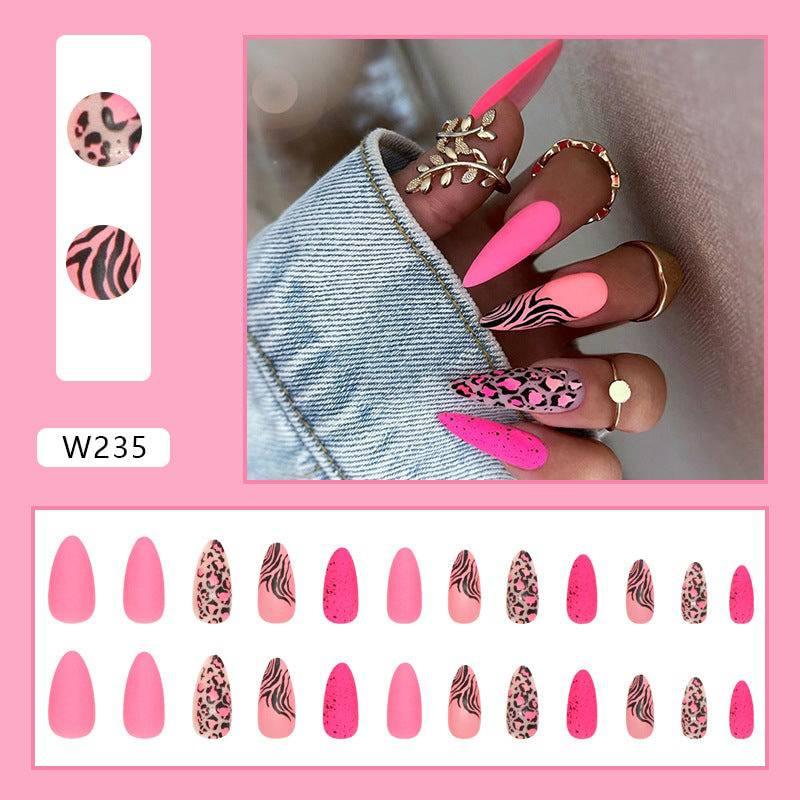 Pink & Animal Print Designs for Trendsetting Style Wearing Nail - Passion Pulse Adult