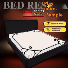 SM Handcuffs and Ankle Cuffs Bondage Toy with Ball Gag and Nipple Clamps - Passion Pulse Adult