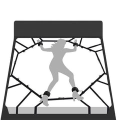 SM Handcuffs and Ankle Cuffs Bondage Toy with Ball Gag and Nipple Clamps - Passion Pulse Adult