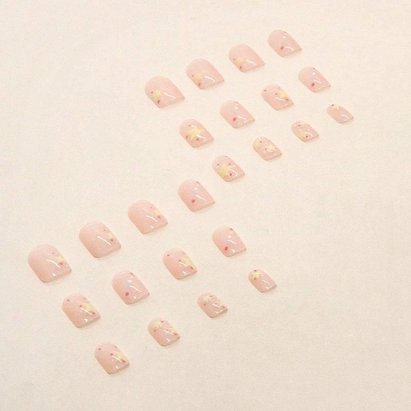 Sweet and Transparent Polka Dot Star Nail Art - Passion Pulse Adult