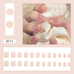 Sweet and Transparent Polka Dot Star Nail Art - Passion Pulse Adult