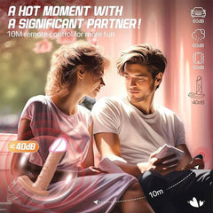 Thrusting Wearable Dildo Vibrator: Telescopic Penis for Female Anal & Vagina Masturbation - Outdoor Remote Control Sex Toy - Passion Pulse Adult