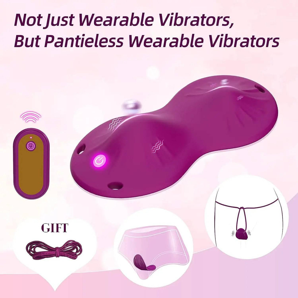 Vibrating Panties with Remote Control – 10 Vibration Modes - Passion Pulse Adult