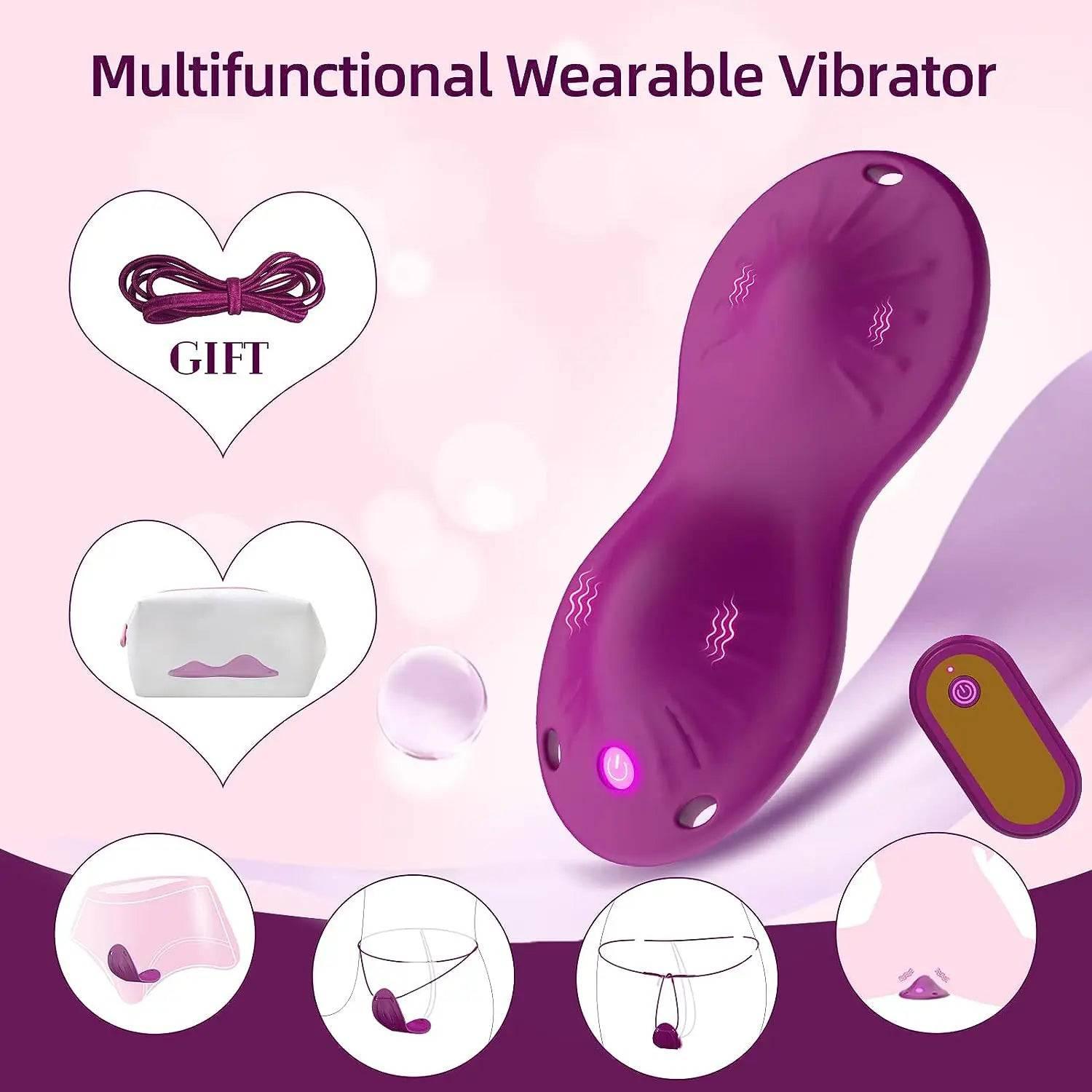 Vibrating Panties with Remote Control – 10 Vibration Modes - Passion Pulse Adult