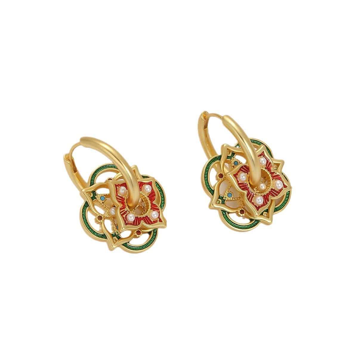 Wear multiple pairs of Chinese-style earrings. - Passion Pulse Adult