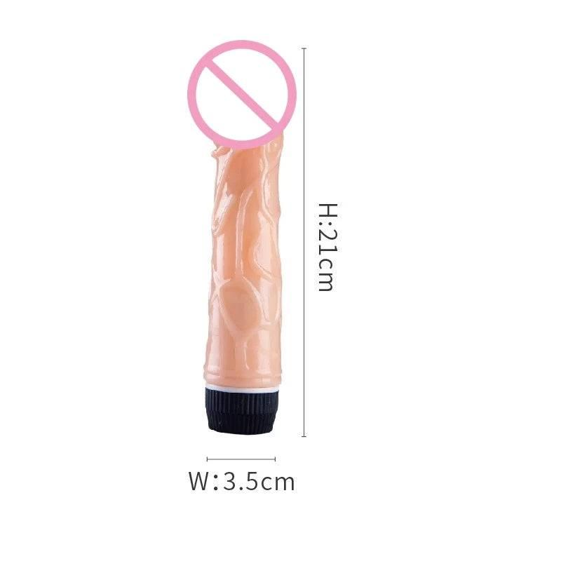 Large G-Spot Vibrator – Huge Dildo for Clitoral and Vaginal Stimulation - Passion Pulse Adult