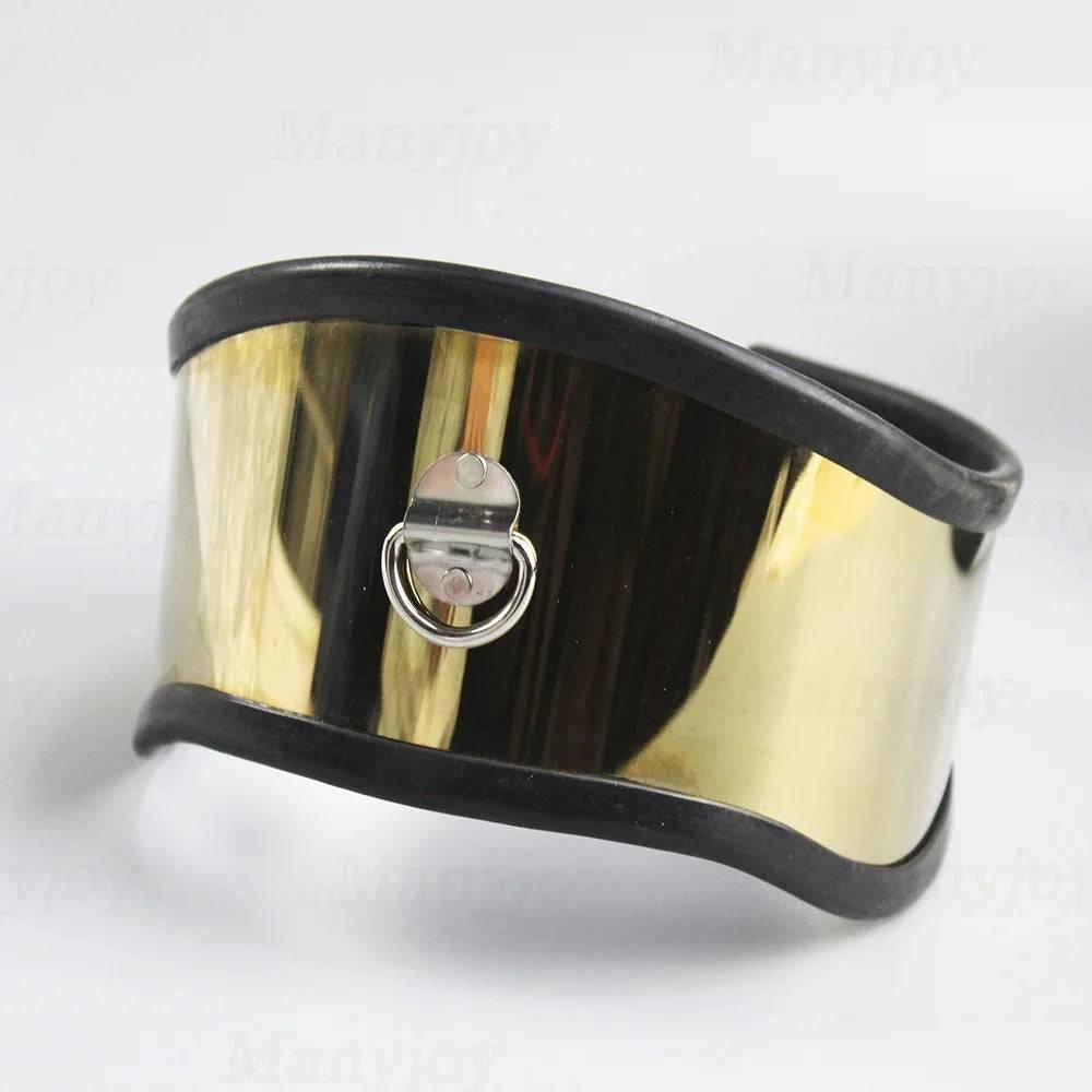 Lockable Stainless Steel Neck Collar | BDSM Bondage Fetish Dog Collar | Secure Neck Harness for Men and Women - Passion Pulse Adult