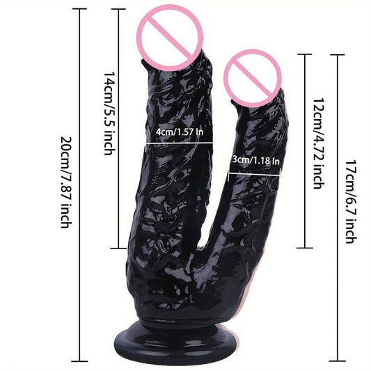 7.87 Inch Realistic Dildos Soft Double Ended Penis Anal Plug orgasm Female masturbator Adult Sex Erotic Toys Women Lesbian - Passion Pulse Adult