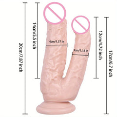 7.87 Inch Realistic Dildos Soft Double Ended Penis Anal Plug orgasm Female masturbator Adult Sex Erotic Toys Women Lesbian - Passion Pulse Adult