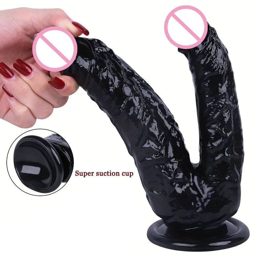 7.87 Inch Realistic Dildos Soft Double Ended Penis Anal Plug orgasm Female masturbator Adult Sex Erotic Toys Women Lesbian - Passion Pulse Adult