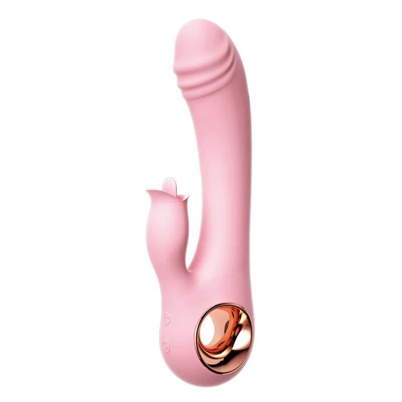 USB Rechargeable Rabbit Dildo Vibrator – 10-Frequency G-Spot & Clitoral Stimulation for Women - Passion Pulse Adult