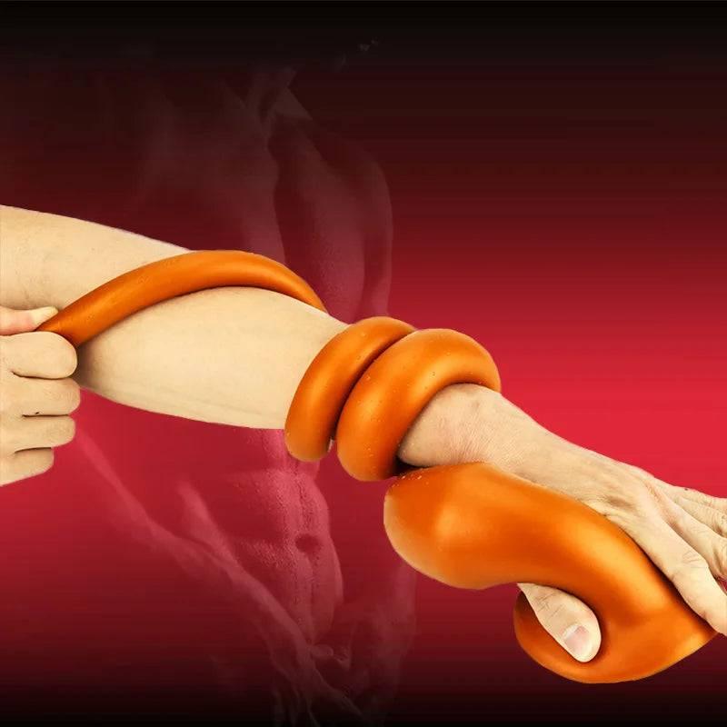 Super Long Flexible Silicone Anal Plug and Dildo - Prostate Massager and Dilator for Men, Women, and Couples for Deep Exploration and Sensual Play - Passion Pulse Adult