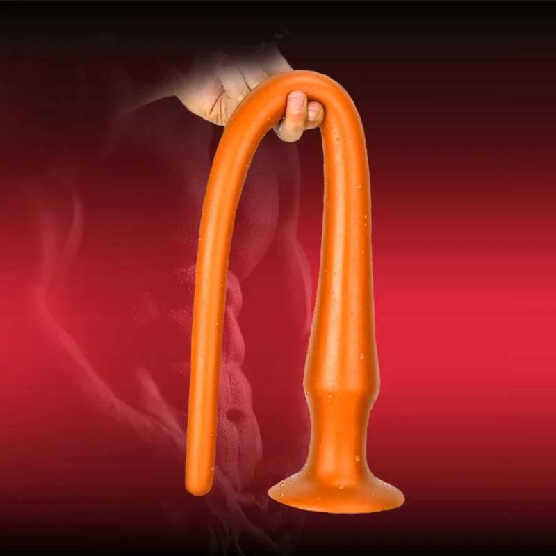 Super Long Flexible Silicone Anal Plug and Dildo - Prostate Massager and Dilator for Men, Women, and Couples for Deep Exploration and Sensual Play - Passion Pulse Adult