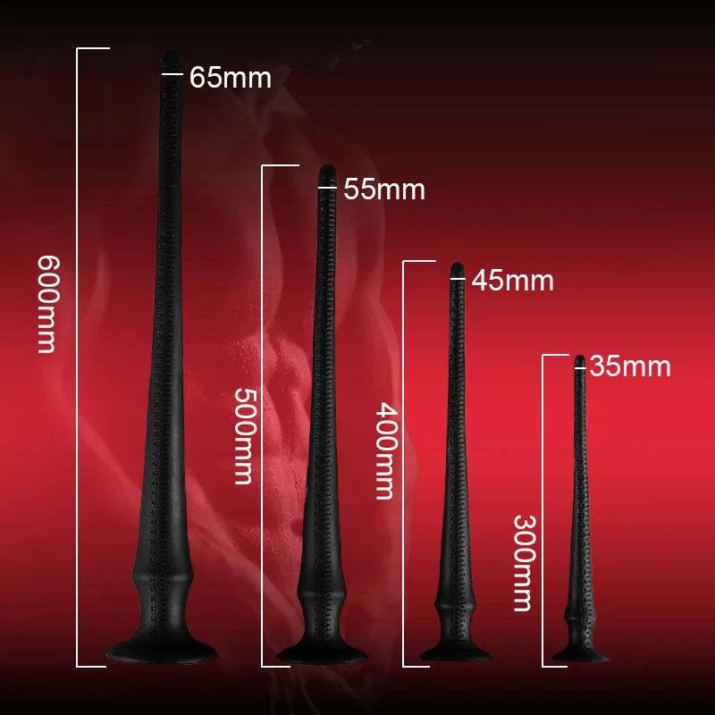 Super Long Flexible Silicone Anal Plug and Dildo - Prostate Massager and Dilator for Men, Women, and Couples for Deep Exploration and Sensual Play - Passion Pulse Adult