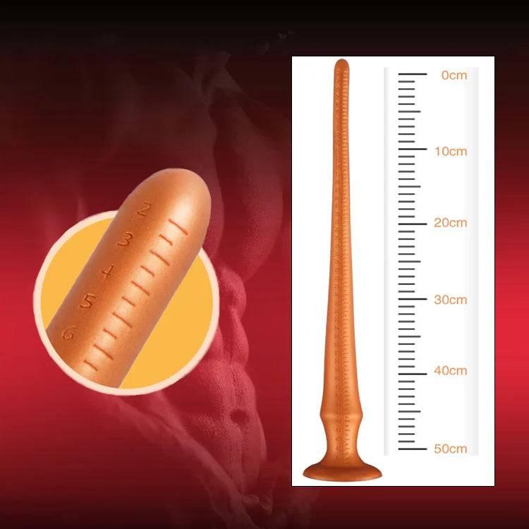 Super Long Flexible Silicone Anal Plug and Dildo - Prostate Massager and Dilator for Men, Women, and Couples for Deep Exploration and Sensual Play - Passion Pulse Adult