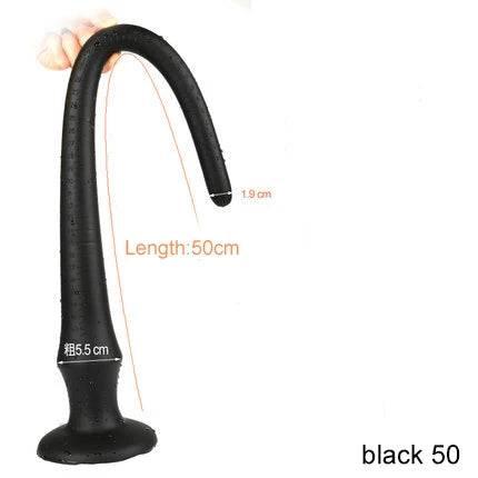 Super Long Flexible Silicone Anal Plug and Dildo - Prostate Massager and Dilator for Men, Women, and Couples for Deep Exploration and Sensual Play - Passion Pulse Adult