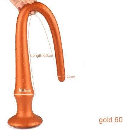 Super Long Flexible Silicone Anal Plug and Dildo - Prostate Massager and Dilator for Men, Women, and Couples for Deep Exploration and Sensual Play - Passion Pulse Adult