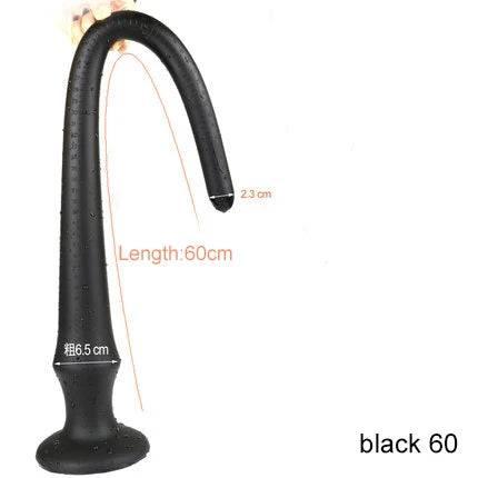 Super Long Flexible Silicone Anal Plug and Dildo - Prostate Massager and Dilator for Men, Women, and Couples for Deep Exploration and Sensual Play - Passion Pulse Adult