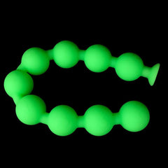 Butt Plug with Tail BDSM Adult Sex Wild Tail Teaser - 9-Ball Silicone Pleasure Toy - Passion Pulse Adult