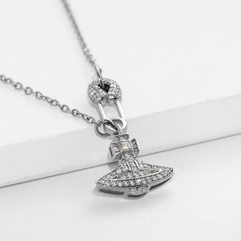 Saturn Brooch Pendant Necklace - Passion Pulse Adult