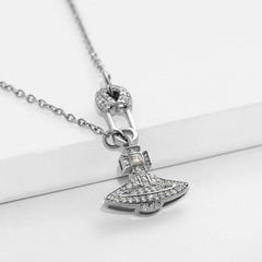 Saturn Brooch Pendant Necklace - Passion Pulse Adult