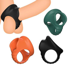 Reusable Silicone Penis Ring | Stretchy Semen Cock Ring for Penis Enlargement & Delayed Ejaculation | Circumcision Ring | Sex Toys for Men - Passion Pulse Adult