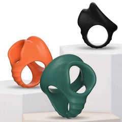 Reusable Silicone Penis Ring | Stretchy Semen Cock Ring for Penis Enlargement & Delayed Ejaculation | Circumcision Ring | Sex Toys for Men - Passion Pulse Adult