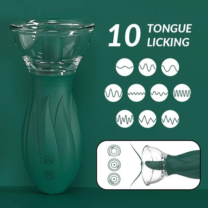 PASSION PULSE ADULT 3 Sucking 10 Licking Modes Clitoral Vibrator - Passion Pulse Adult