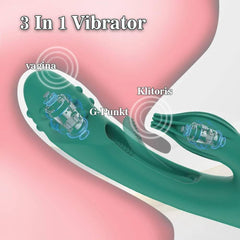 PASSION PULSE ADULT 2 In 1 Green Power Rabbit Vibrator - Passion Pulse Adult