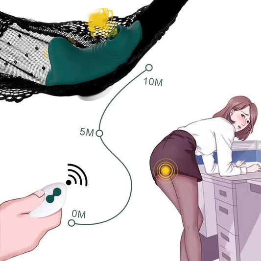 Wearable Remote Control Clit-Sucking Vibrator – Discreet Panty Vibrator for Women - Passion Pulse Adult