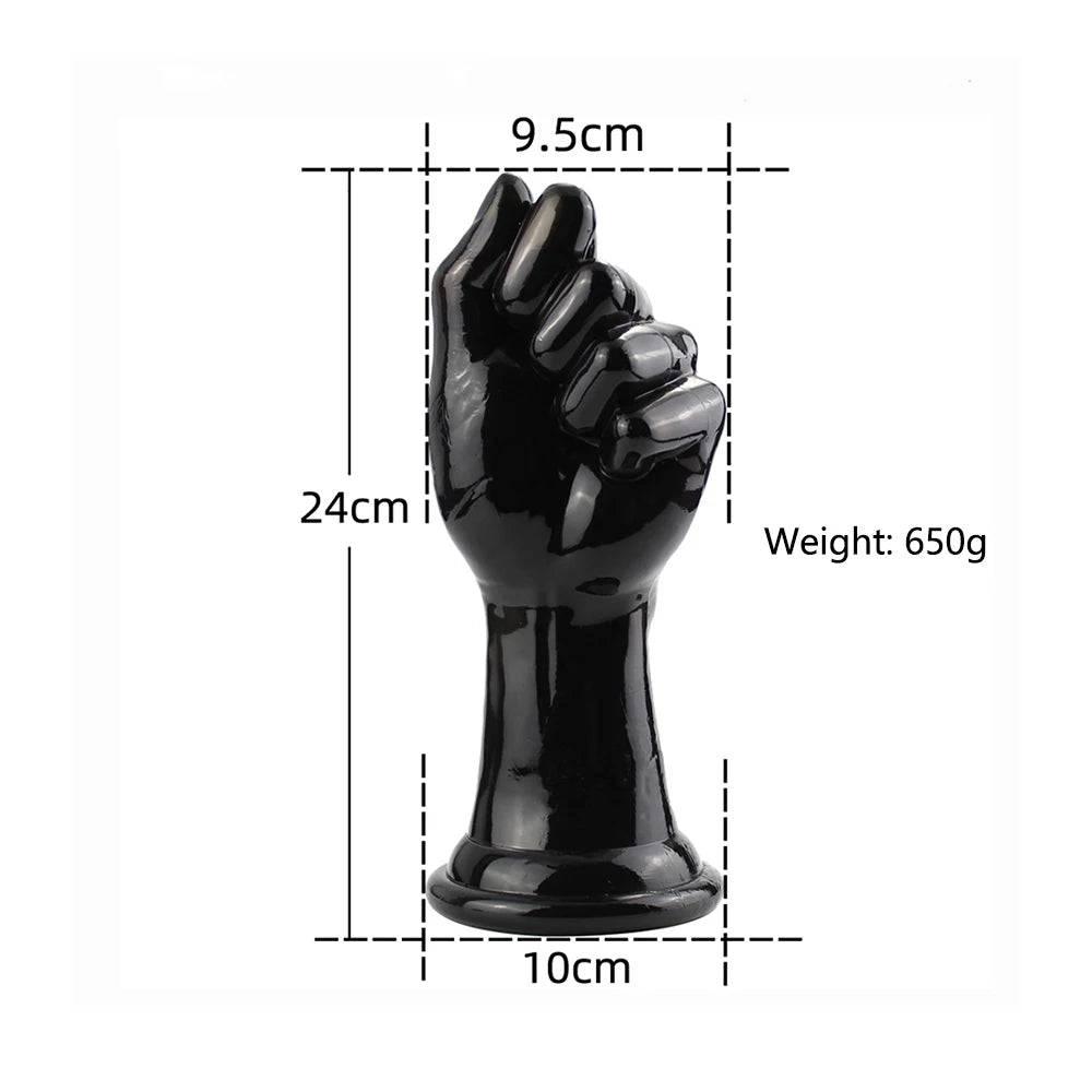 40cm Huge Blue Realistic Dildo – Fist-Style Vaginal and Anal Expander - Passion Pulse Adult