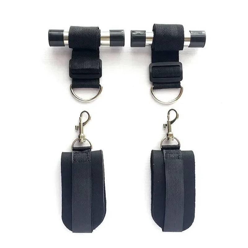 Over-the-Door Bondage Restraints with Adjustable Shackles - BDSM Door Swing for Erotic Roleplay and Fetish Games for Couples - Passion Pulse Adult