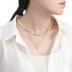 Double-layer Freshwater Pearl Necklace - Passion Pulse Adult
